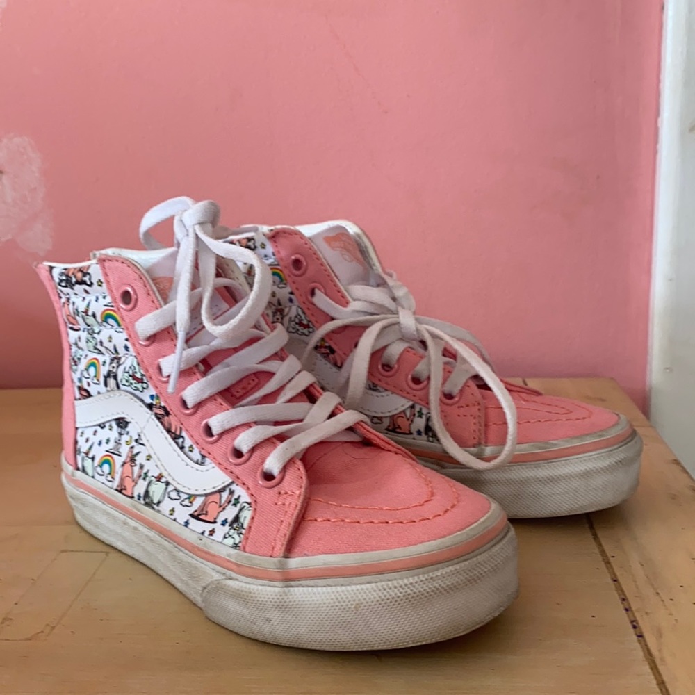 Vans, Girls high tops - very gently used. Worn once